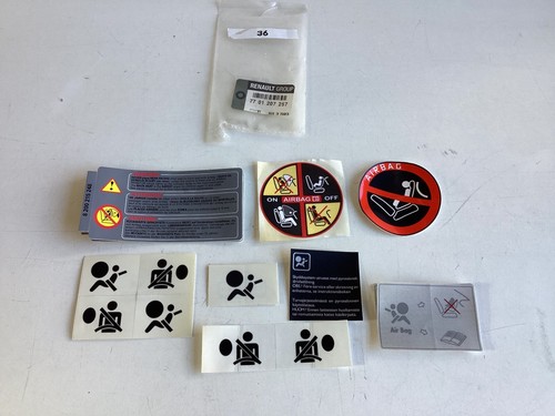 Renault aufkleberkit airbag - renault,